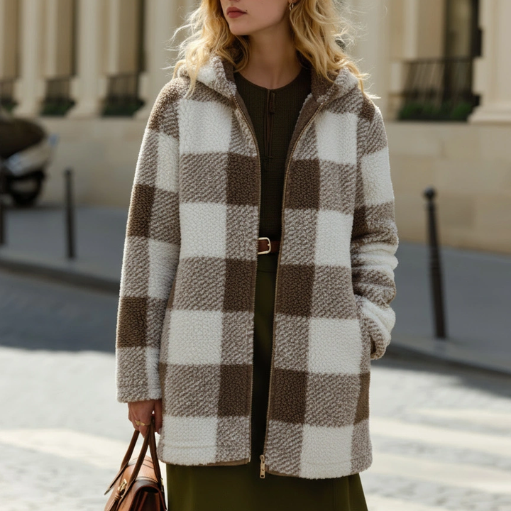 Willow™ | Plaid Fleece Hooded Coat