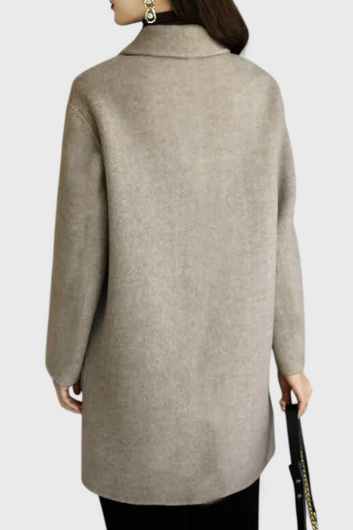 Aveline Classic Double-Breasted Wool Coat