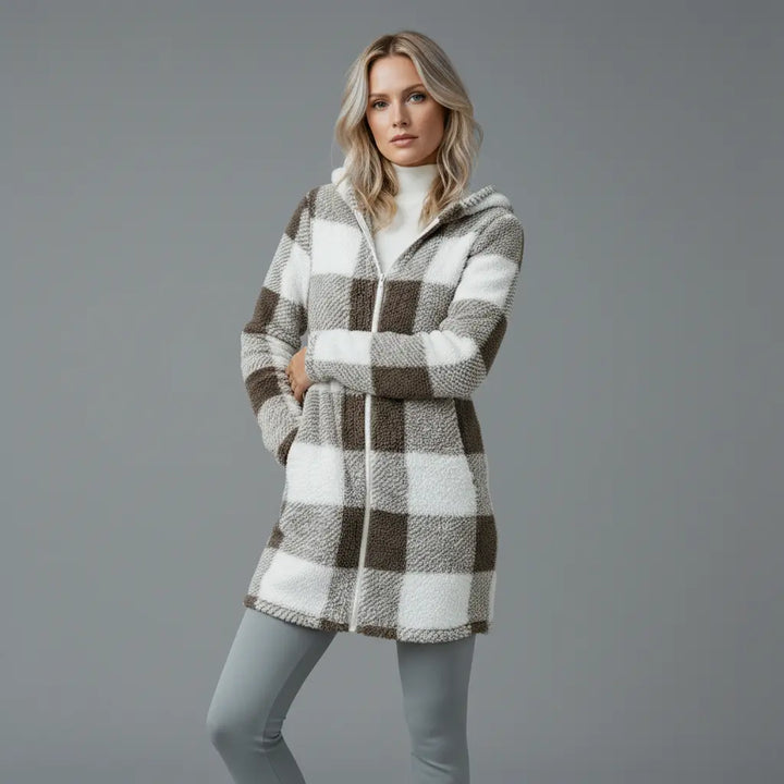 Willow™ | Plaid Fleece Hooded Coat