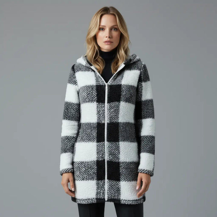 Willow™ | Plaid Fleece Hooded Coat