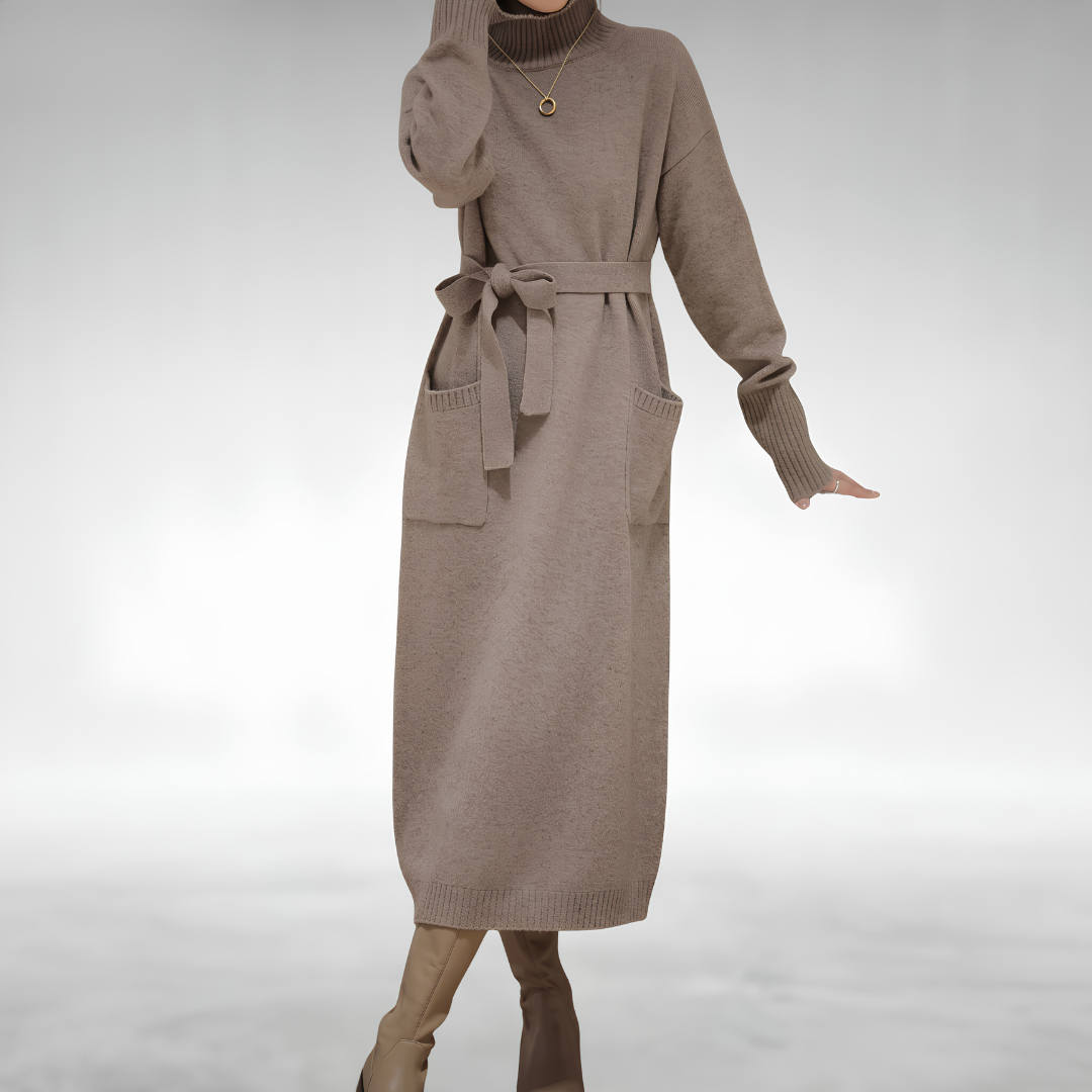Tracy Cozy Turtleneck Dress