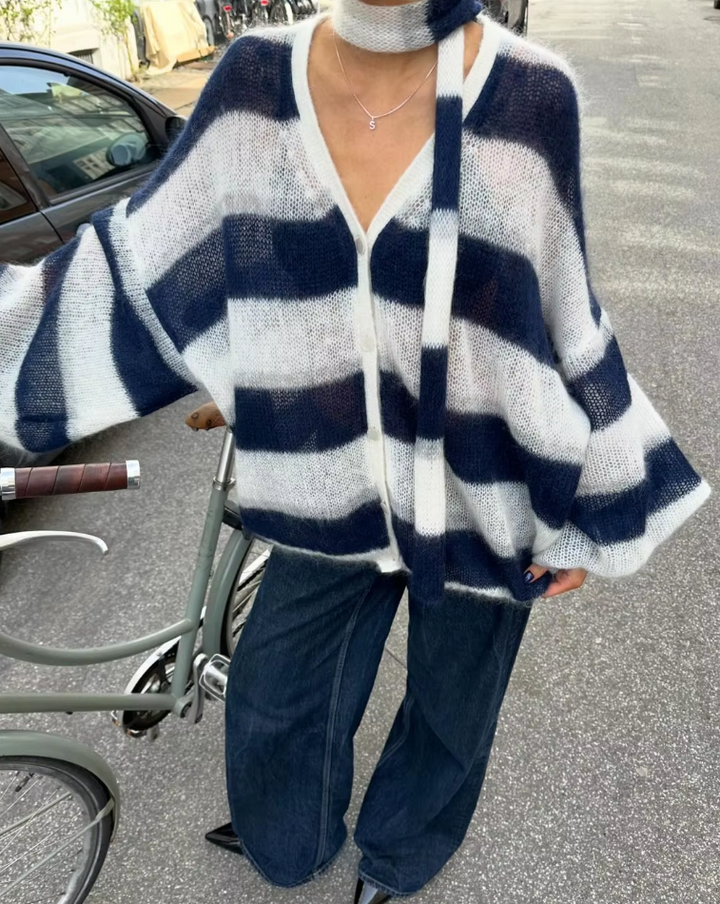 Jana - Cardigan & Scarf Set for Effortless Elegance