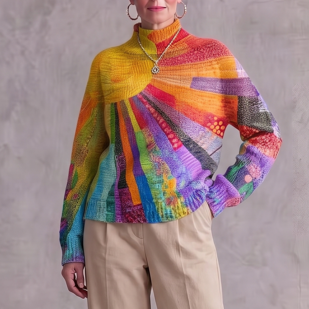 Ada Colorful Turtleneck