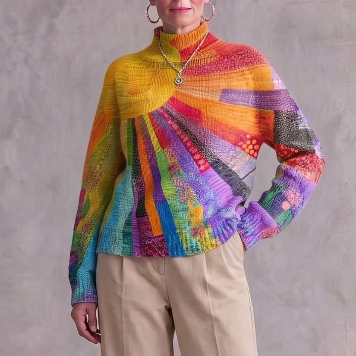 Ada Colorful Turtleneck