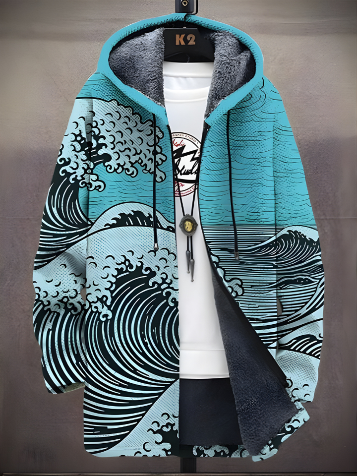 Xavier™ - Luxurious Art-Inspired Zip-Up Hoodie