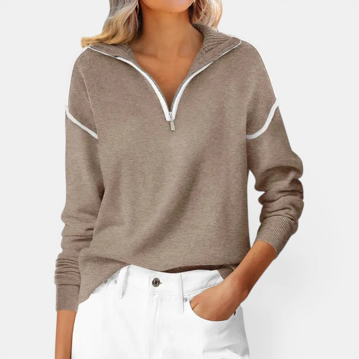 Zibby Quarter Zip Pullover Sweater