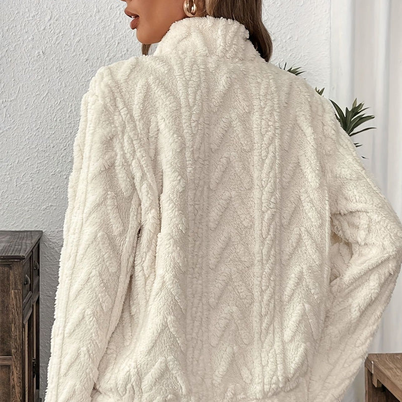 Isla Half-Zip Fuzzy Sweatshirt