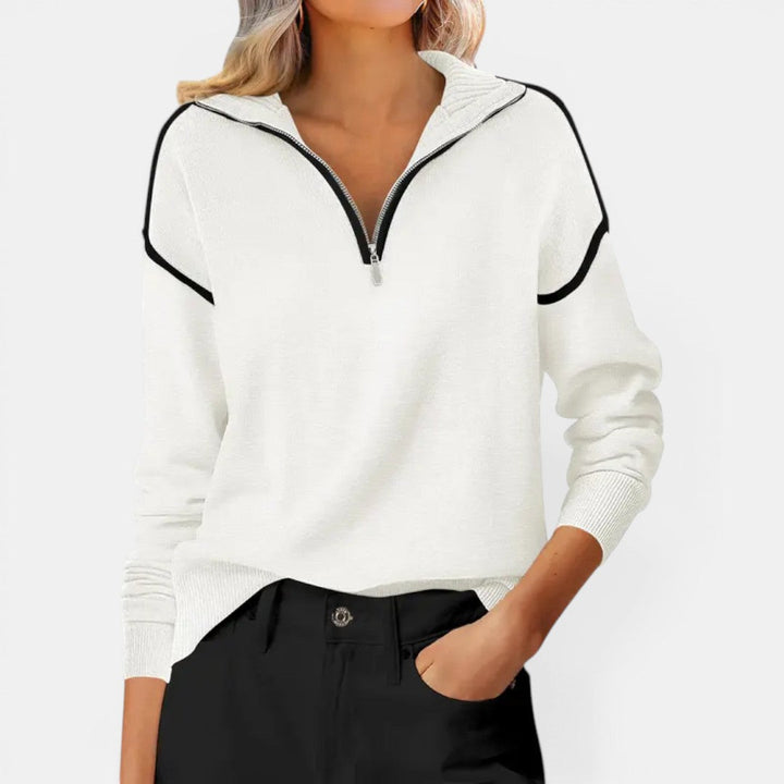 Zibby Quarter Zip Pullover Sweater