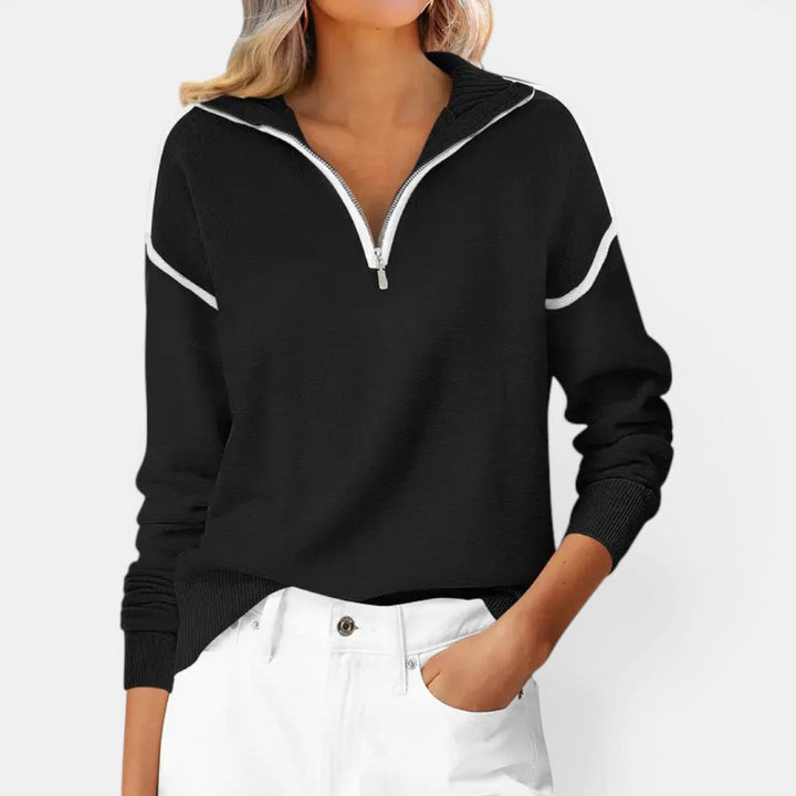 Zibby Quarter Zip Pullover Sweater
