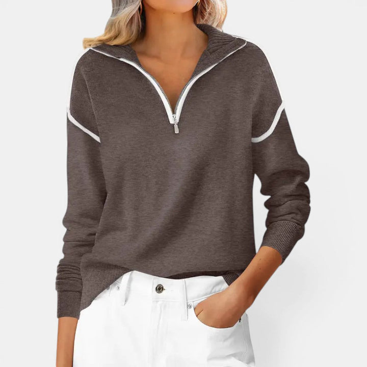 Zibby Quarter Zip Pullover Sweater