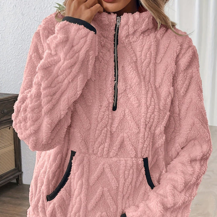 Isla Half-Zip Fuzzy Sweatshirt