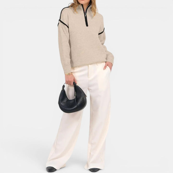 Zibby Quarter Zip Pullover Sweater