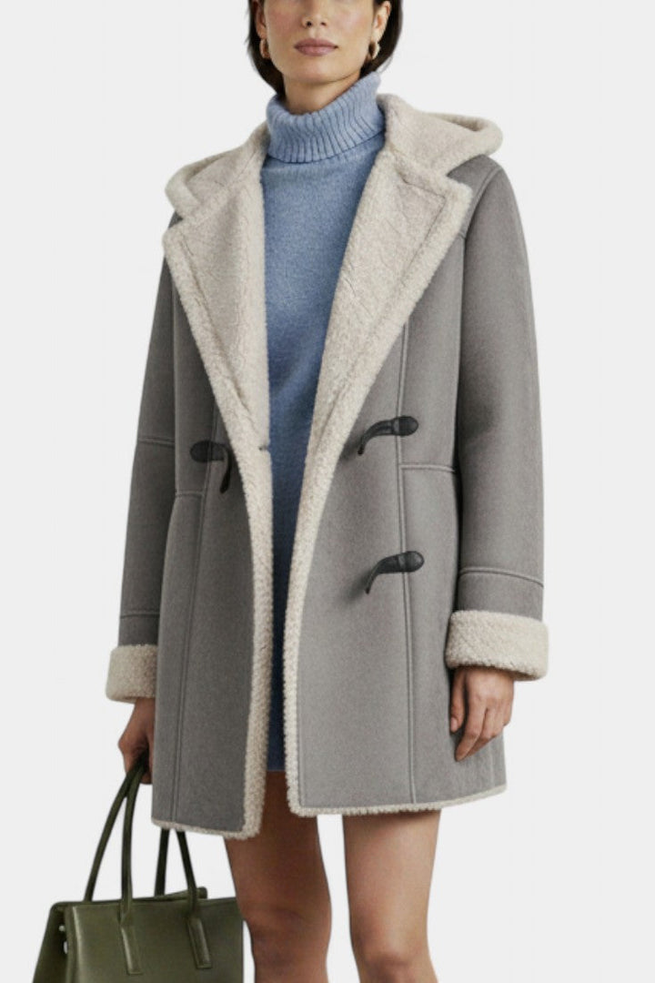 Katja Casual and Elegant Hooded Coat for Winter